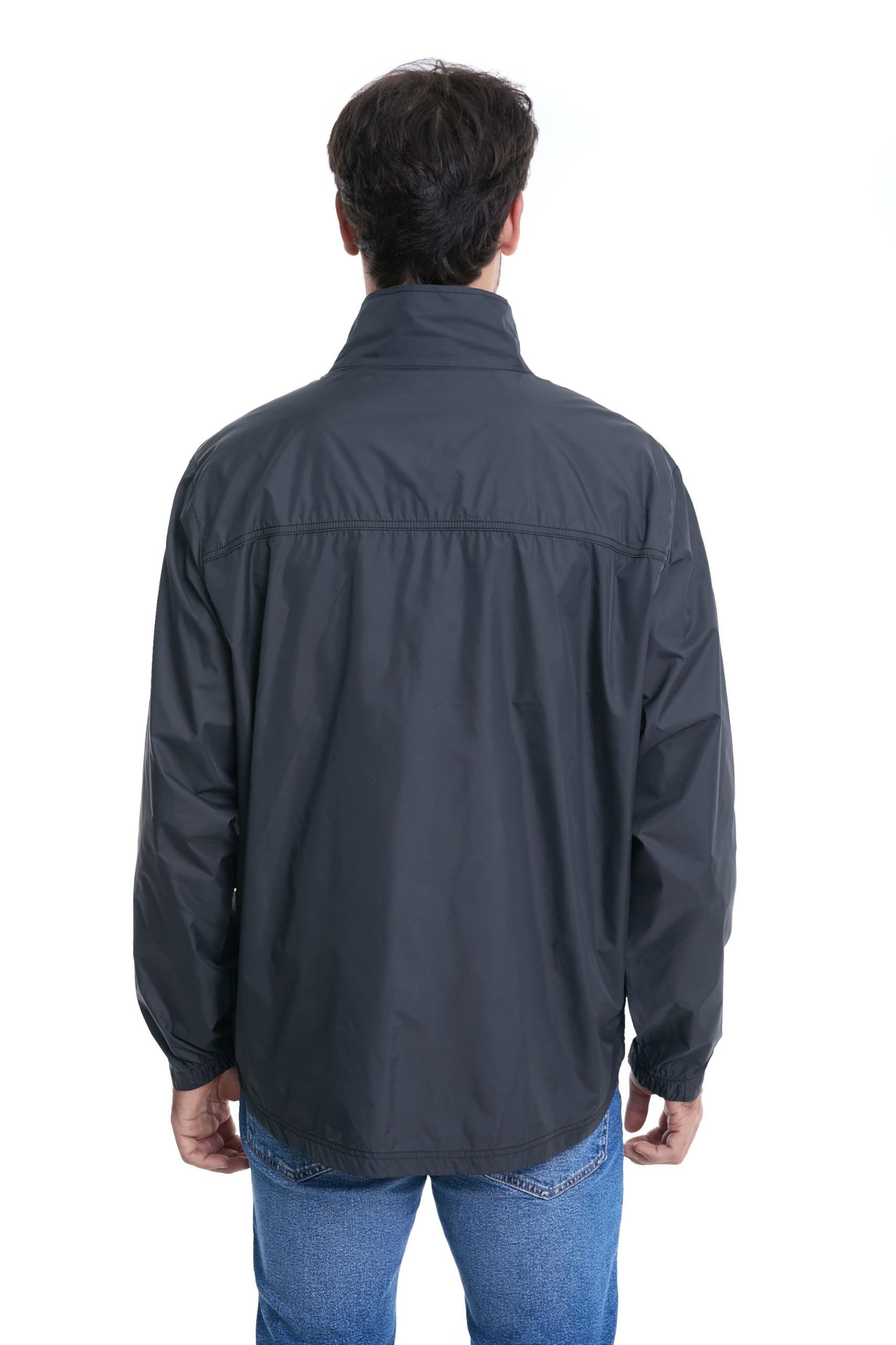 clothin Chaqueta cortavientos ligera para hombre, resistente al agua, para senderismo, ciclismo al aire libre