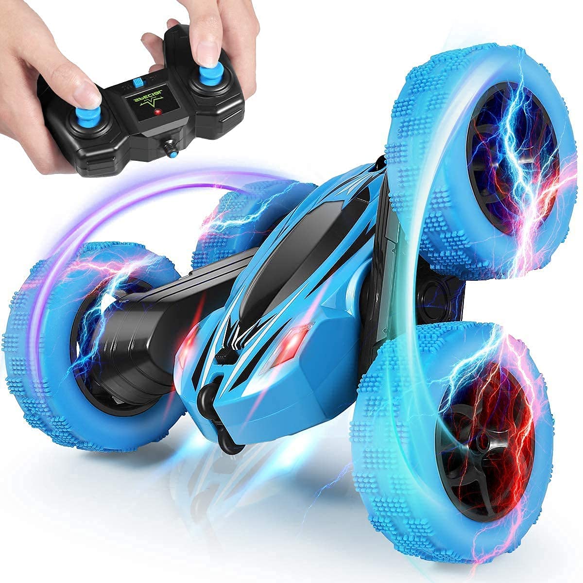 GrabSmart Remote Control Car Toys for Kids Friction Power Toy Car for Kids Boys & Girls, Light Toy for Babies (Multicolor)