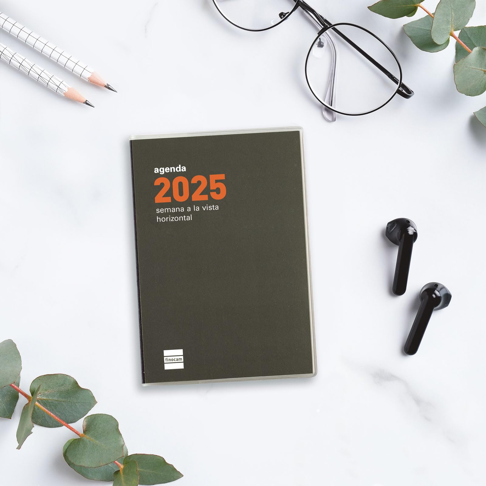 Finocam Agenda à Spirale 2026 Avec Vue Verticale Hebdomadaire