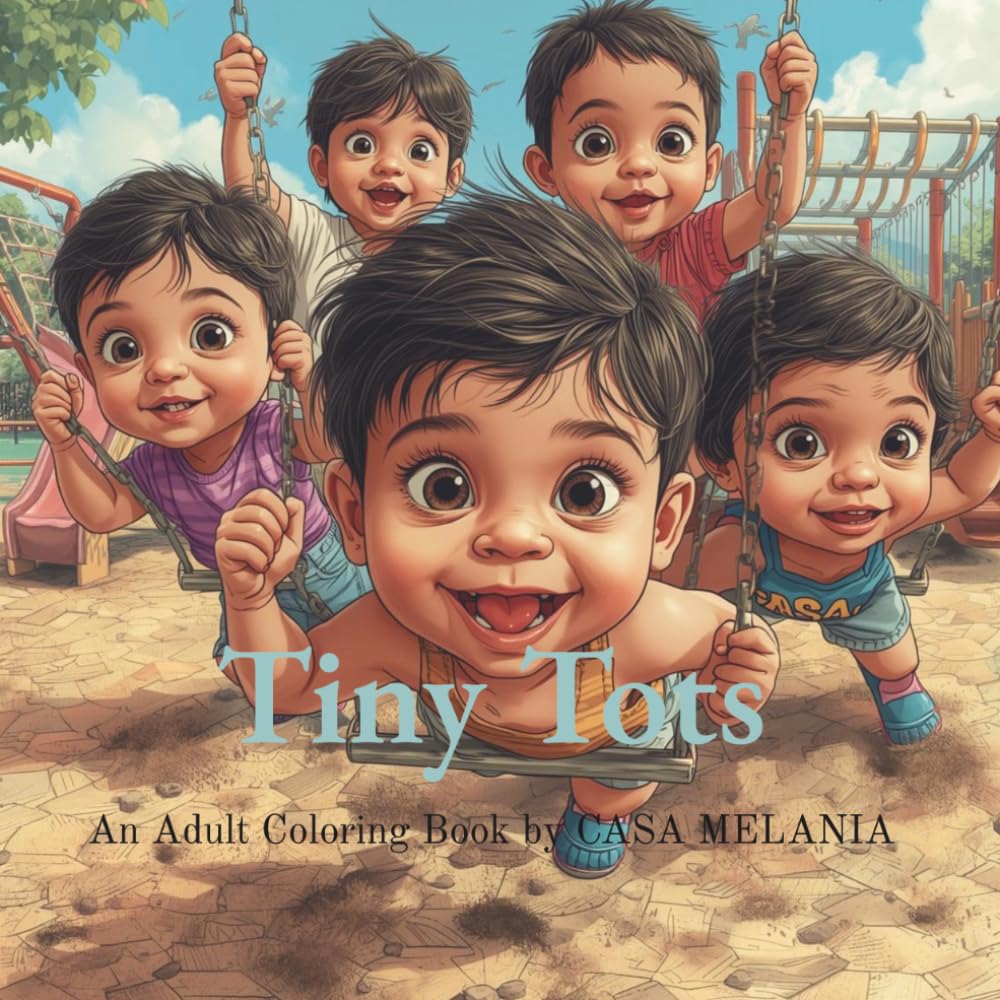Tiny Tots: An Adult Coloring Book by CASA MELANIA