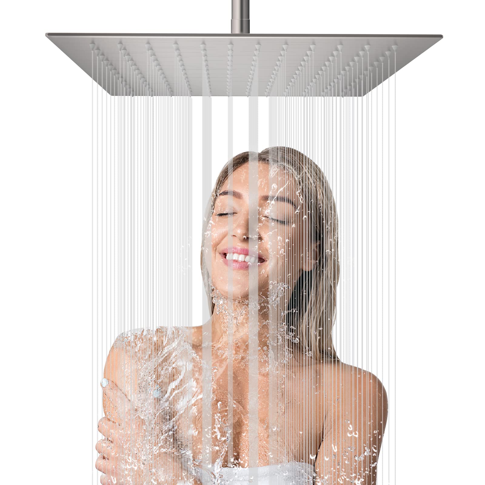 Buy High Pressure Rain Shower Head, 12 Inch Rainfall Waterfall Shower