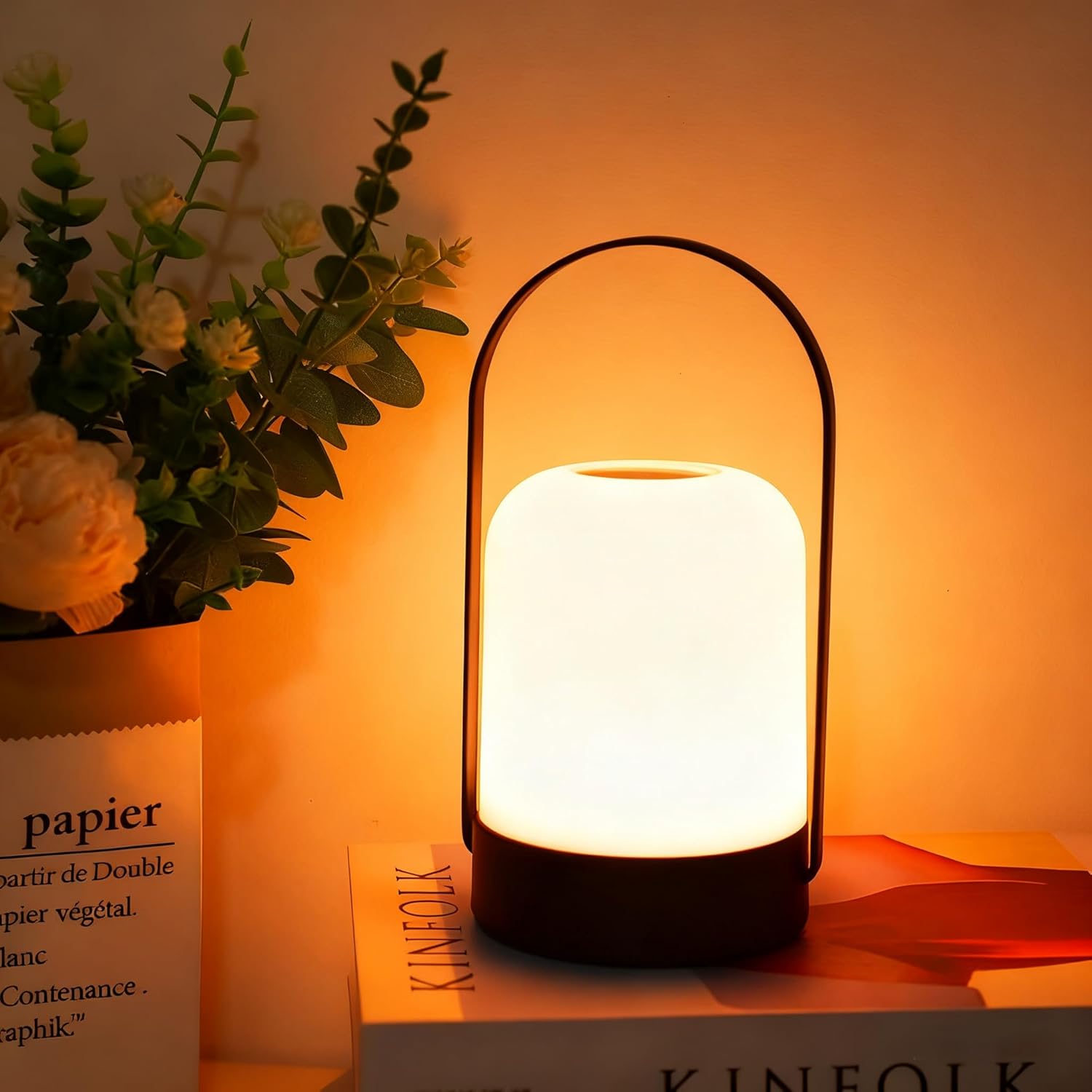 Rechargeable Table Lamp Portable Night Light Minimalist Modern Flexible for Bedroom Outdoor Camping KTV Bar Office Kitchen