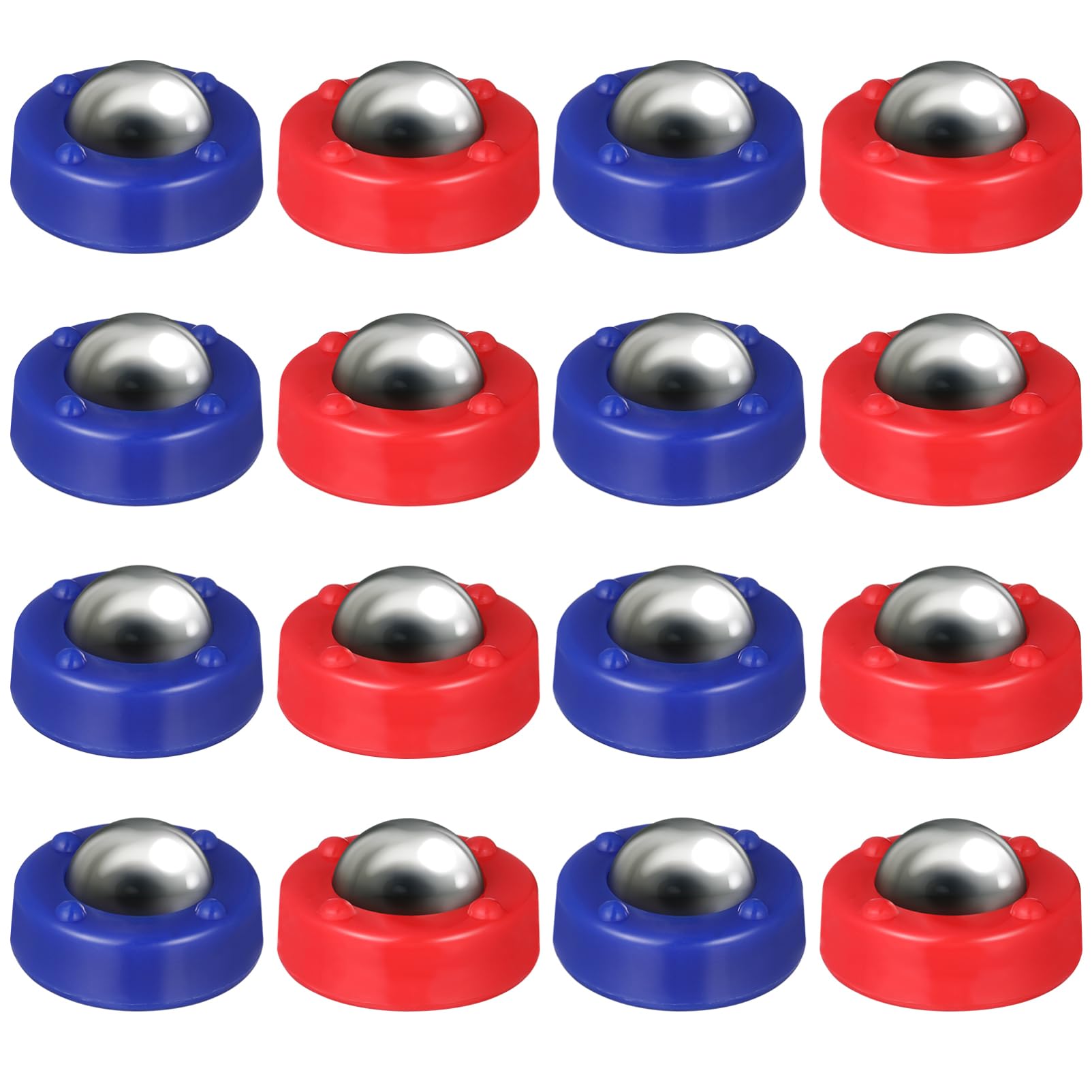 16 Pcs Mini Shuffleboard Pucks Shuffleboard Replacement Table Pucks Tabletop Curling Game Rollers Sliding Bead Games Sports Toy Traveling Family Kids Adults Friends Educational Toy