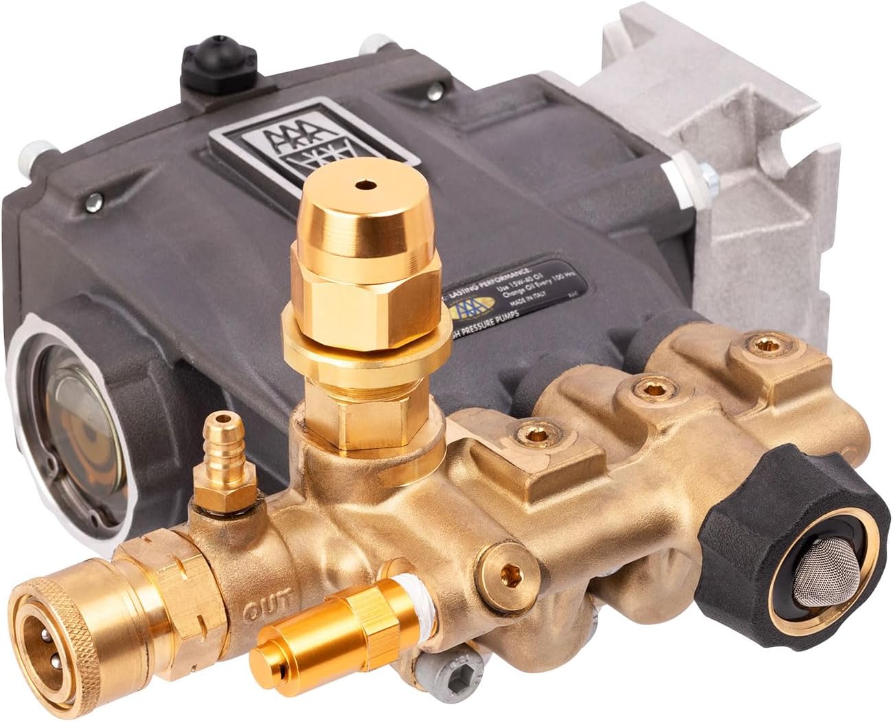 DWD2536 AAA Horizontal Triplex Plunger Replacement Pressure Washer Pump Kit 3600 PSI, 2.5 GPM, 3/4" Hollow Shaft