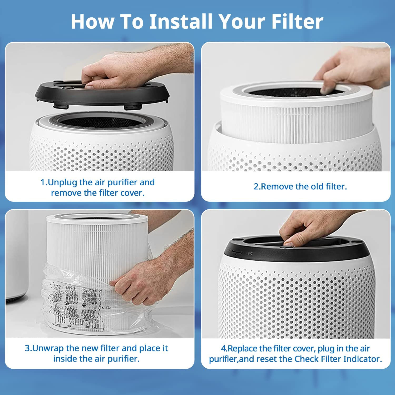 getalong [2 Pack] Filtr zamienny Core 400S Kompatybilny z inteligentnym oczyszczaczem powietrza LEVOIT Core 400S Smart WiFi, filtr HEPA H13 True, pasuje do Core400S-RF
