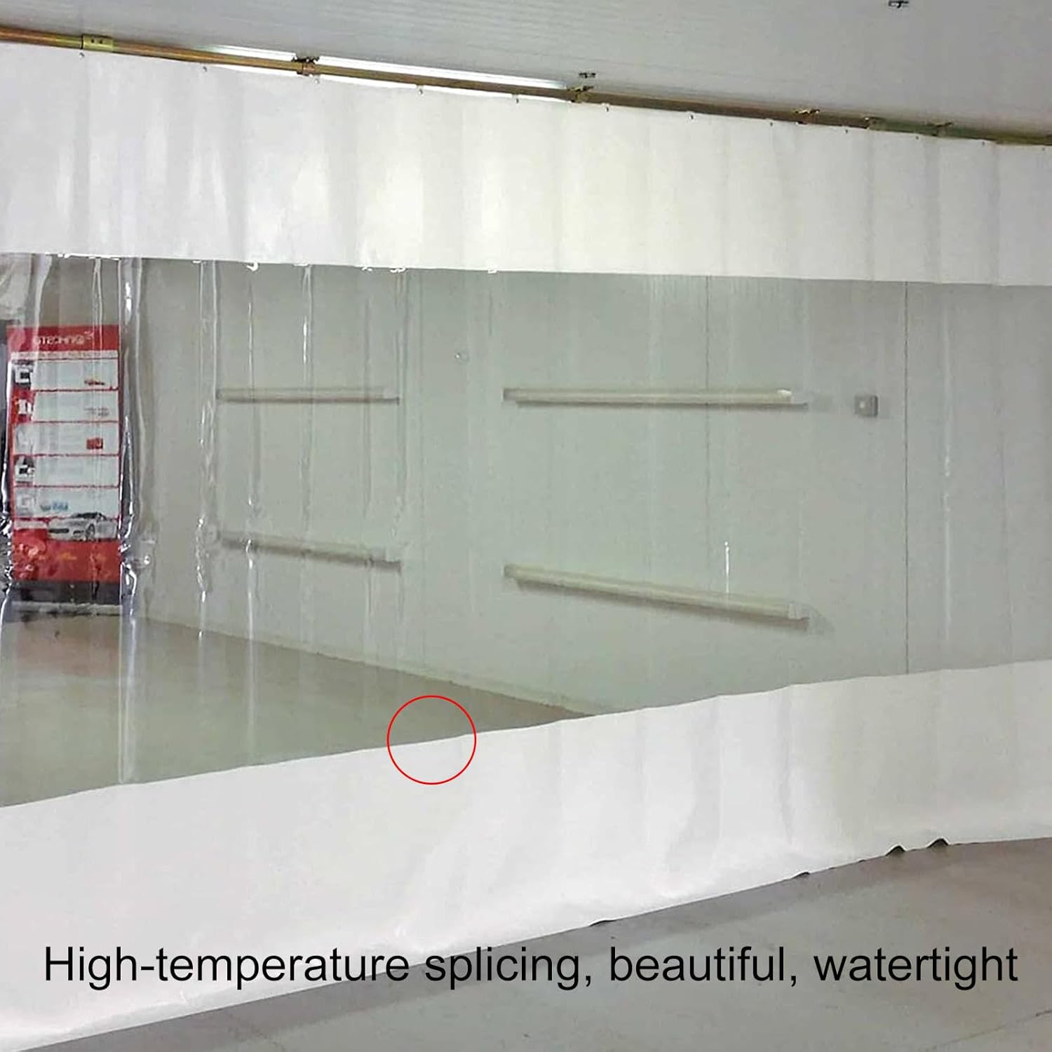 Outdoor Clear Tarp Curtains,Waterproof Pvc Tarpaulin Cover With Grommets,Pergola Gazebo Patio Porch Carport White Transparent Tarpaulin Side Panels,Partition Rain Curtains,W×H-1×0.8m(3.3*2.6ft)