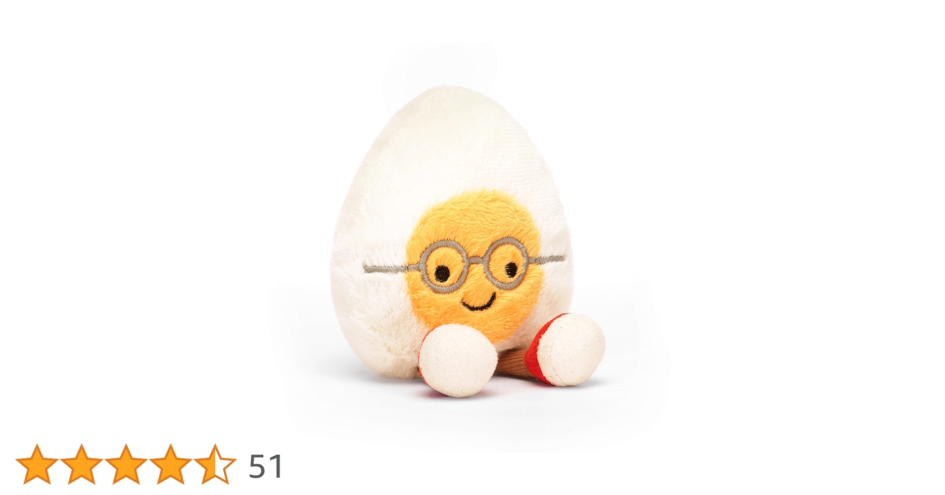 ジェリーキャットのアミューズバルシリーズ 花婿さんのボイルドエッグ Amazon.com: Jellycat Amuseables Boiled Egg Bride Stuffed Toy