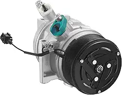 BDFHYK Compressor de ar condicionado A/C CO 29099C compatível com Nissan 2012-2018 março, Juke, Note, Tiida, Versa e Versa Note, pré-carregado com óleo PAG para aplicações R134a, garantia de 12 meses
