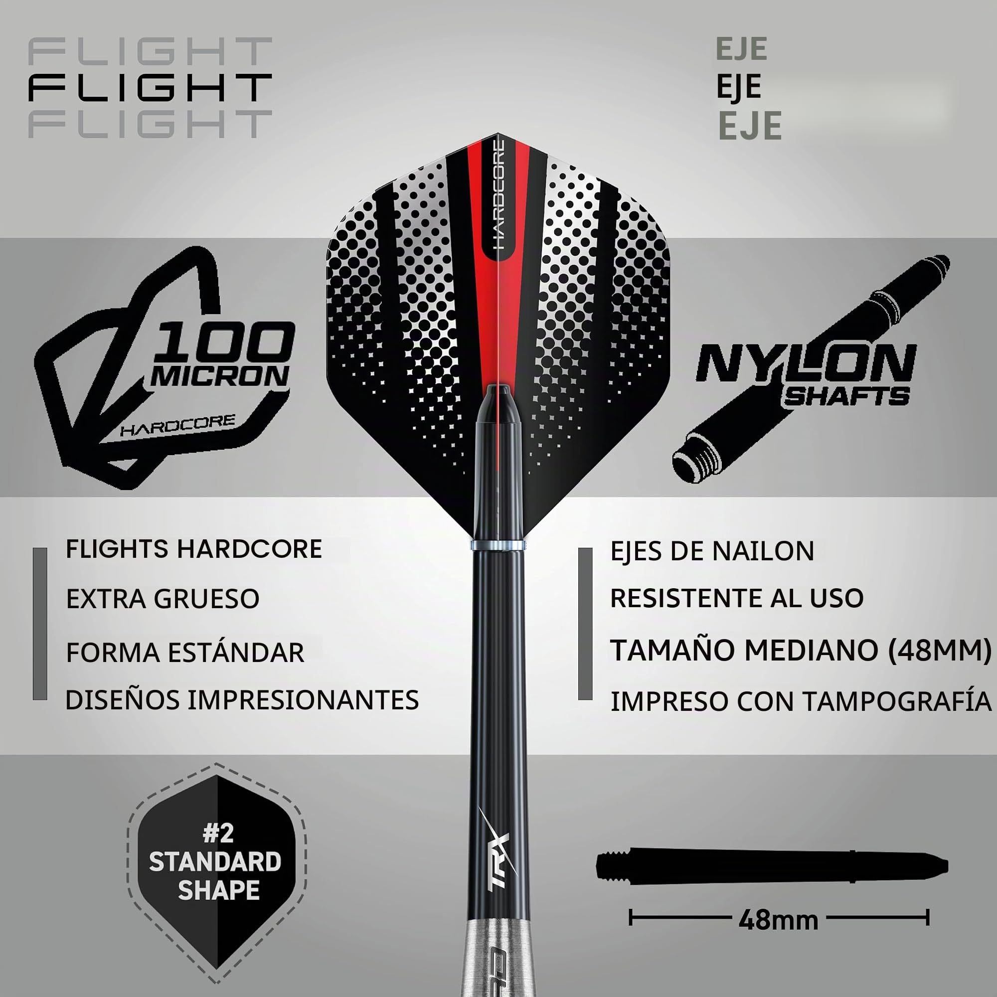 RED DRAGON Swingfire 2: 23g Flightmaster - 80% Dardos de Tungsteno de Punta de Acero con Plumas y Eje de Dardos