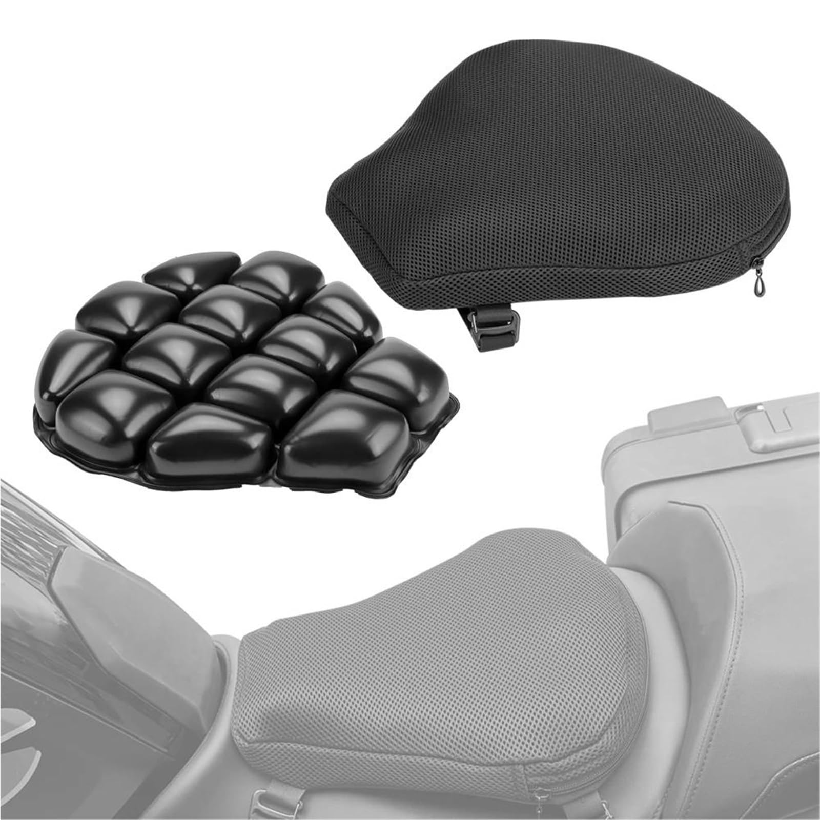 Housse de coussin de si&egrave;ge de moto universelle antid&eacute;rapante pour selle Kawasaki Z900 Z750