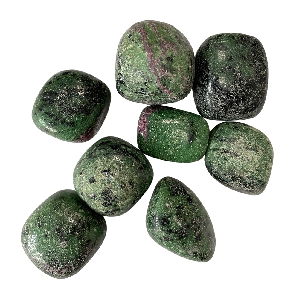 VIE Tumbled Crystals, Pack of 12, Ruby Zoisite