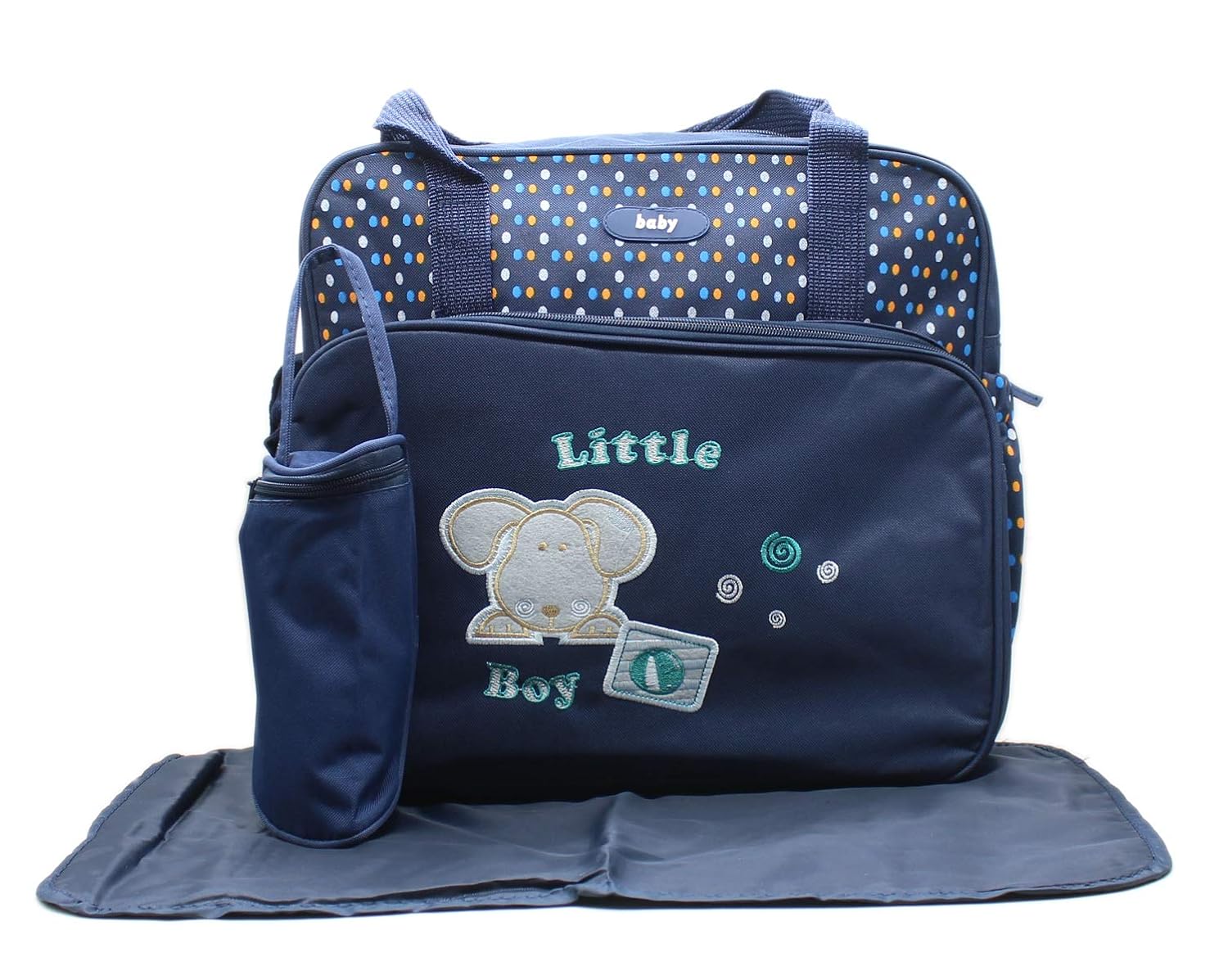 Buy Impro Dark Blue Colour MultiPurpose Diaper Bag/Nappy Bag with Mat Online at Low Prices in