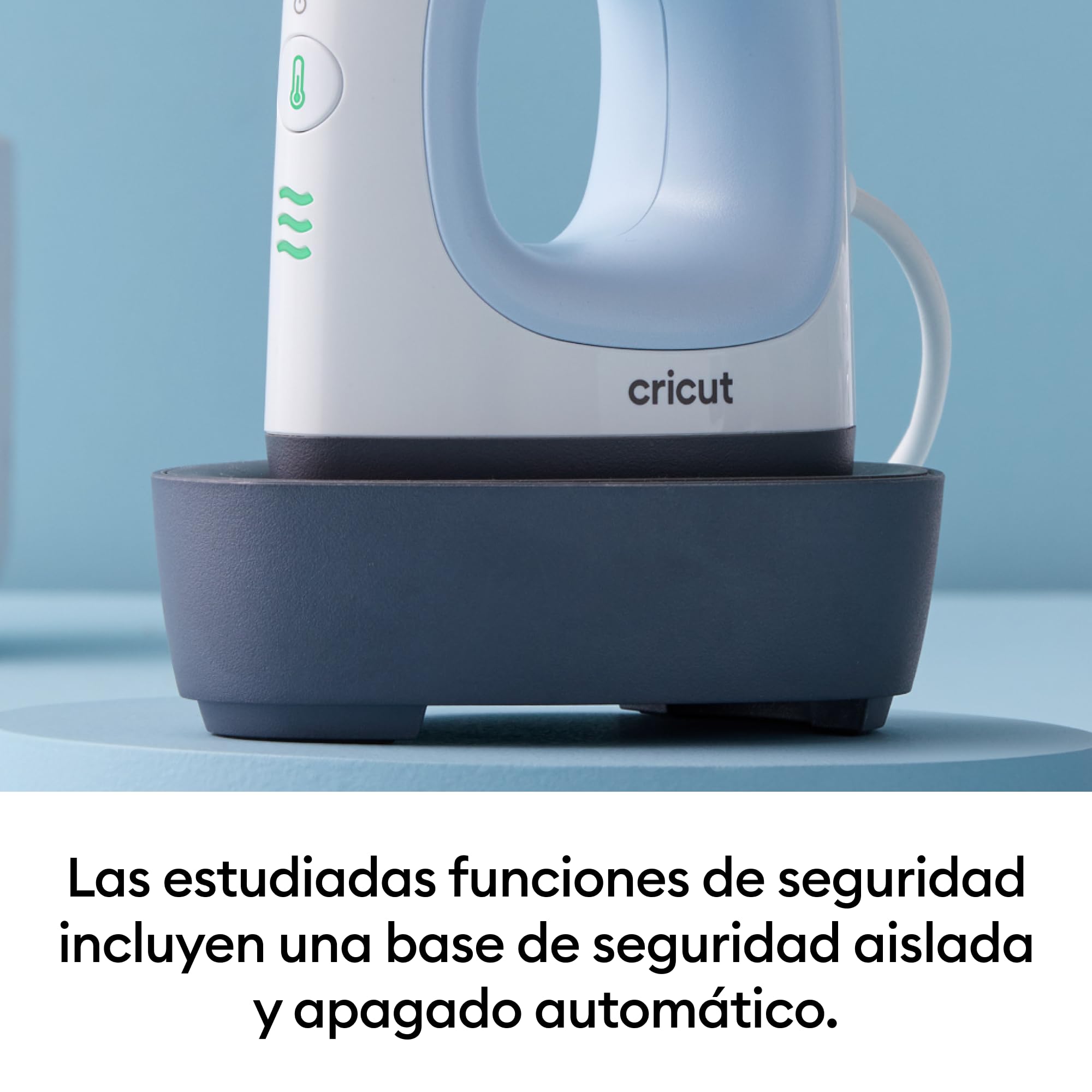 Cricut EasyPress Mini | Prensa térmica compacta para vinilo termoadhesivo (HTV), Infusible Ink y productos de sublimación | Azul Zen