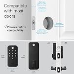 Yale Black Code Keypad Deadbolt Front Door Lock for Keyless Entry, YED210-NR-BSP