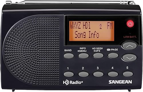 Sangean HDR-14 HD Radio/FM estéreo/radio portátil AM,