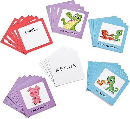 Miniatura 8 de hand2mind Tabla de bolsillo de afirmaciones diarias, tarjetas de afirmación positiva para niños, mentalidad de crecimiento para niños, decoración de