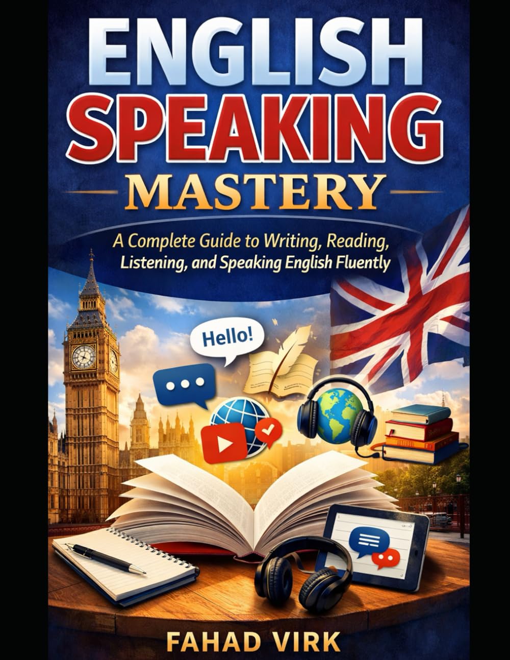 English Speaking Mastery for Beginners: A Complete Language Guide to Writing, Reading, Listening, and Speaking English Fluently