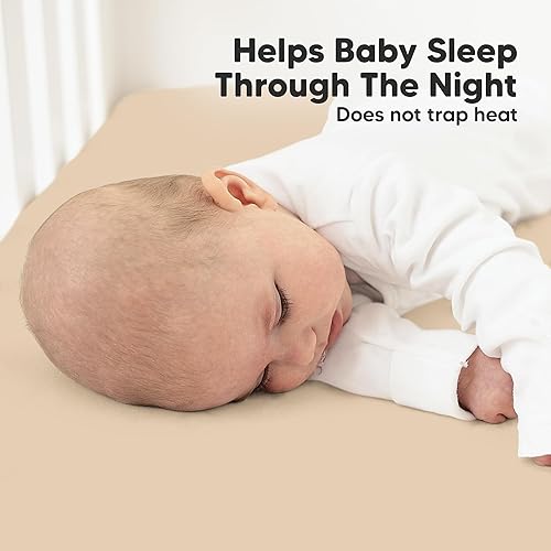 Vista 382 de KeaBabies - Juego de 2 sábanas orgánicas, unisex, suaves, 52 x 28 pulgadas, diseño neutro, de algodón jersey transpirable, con estampados adorables