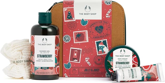 The Body Shop Jolly & Juicy Strawberry Essential 4-Pieces Gift Set