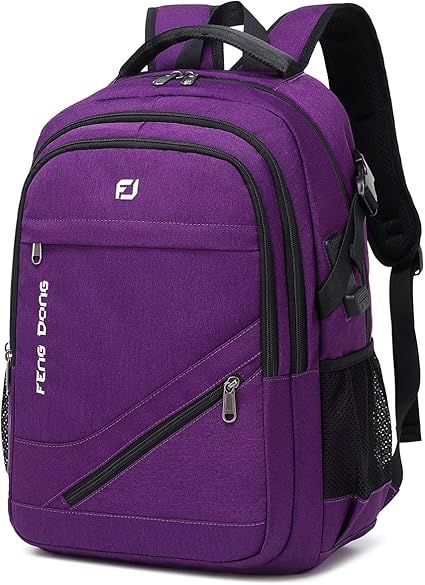 Amazon Fengdong 丈夫 防水 旅行 大型 ノートパソコン バックパック 17 3インチ カレッジバックパック ブックバッグ レディース メンズ ビジネスバックパック Usb充電ポートとヘッドセットポート付き パープル Fengdong Pcバッグ ケース スリーブ 通販 Amazon Fengdong 丈夫 防水 旅行 大型 ノートパソコン バックパック 17 3インチ カレッジバックパック ブックバッグ レディース メンズ ビジネスバックパック Usb充電ポートとヘッドセットポート付き パープル Fengdong Pcバッグ ケース スリーブ 通販