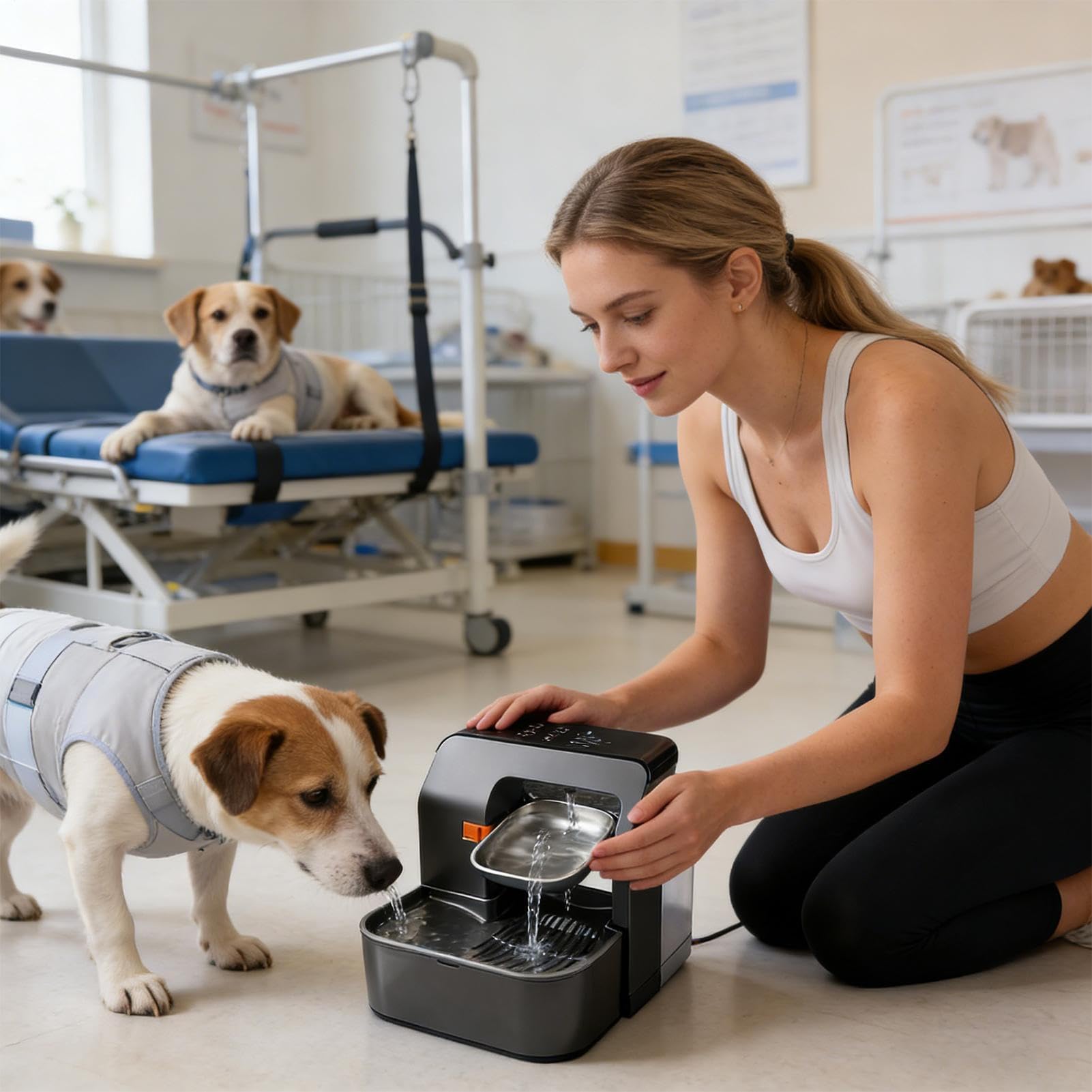Bebedero Automático para Perros Bebedero Silencioso de 3.2 litros | Cuenco De Agua Para Mascotas Para Cachorros, , Conejos, Interior, Exterior, Jaula y Transportín