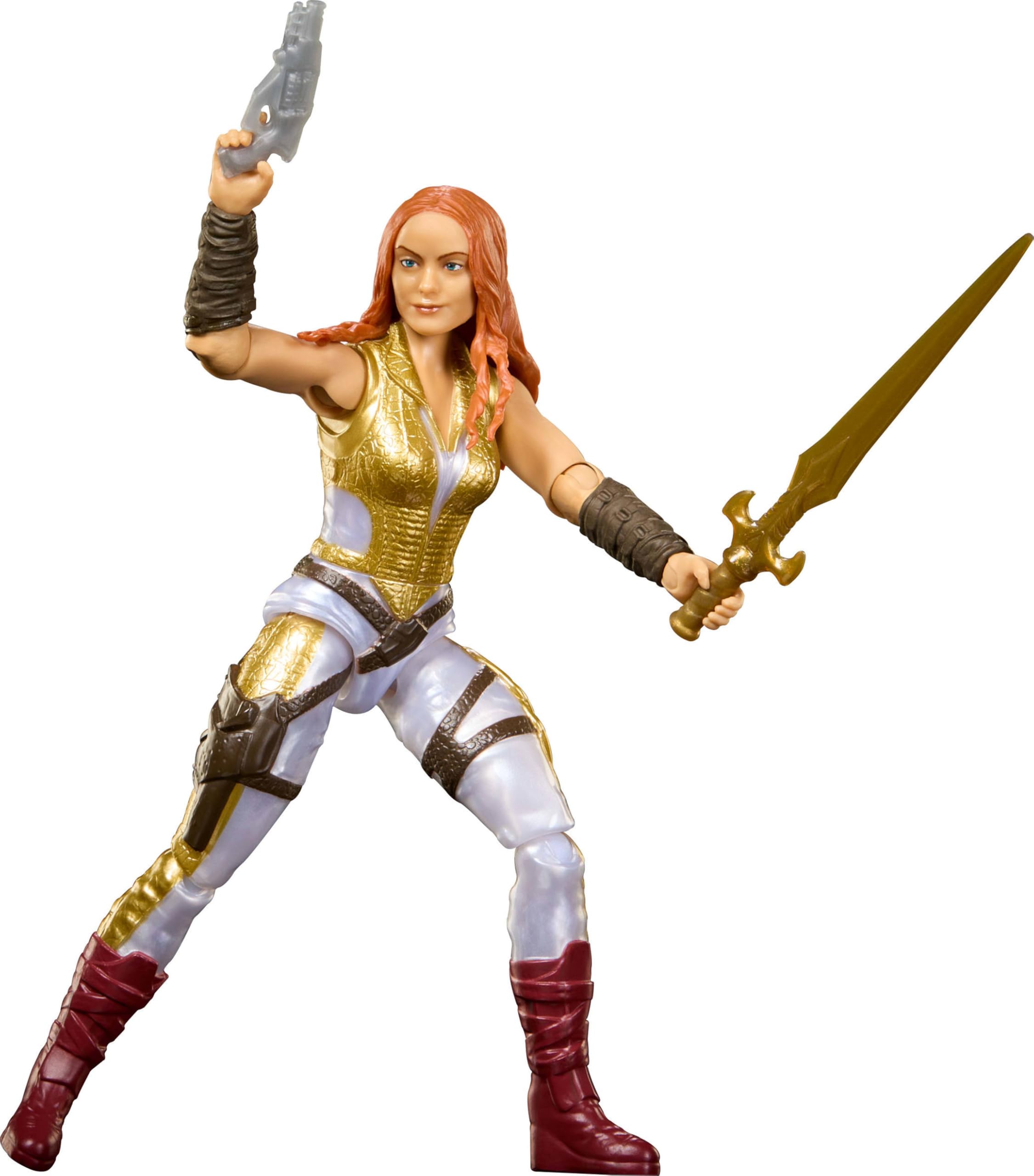 Masters of the Universe Film 2026 Teela Figurka 14 cm | Zabawka MOTU, 14 ruchomych punktów, wygląd filmowy, Teela, miecz, JKH90