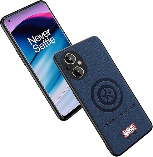 Miniatura 5 de Funda para OnePlus Nord N20 5G, con personaje de superhéroe, compatible con OnePlus Nord N20 de piel (azul) para hombre y mujer