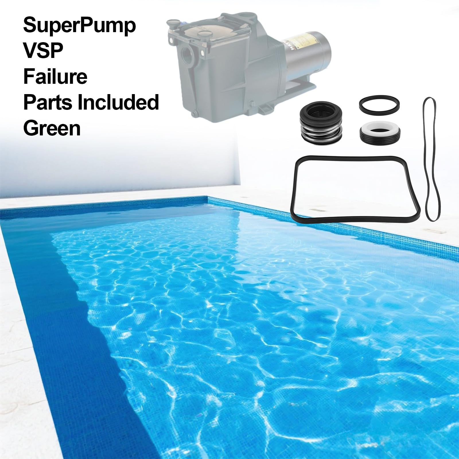 Zestaw Uszczelek SPX1600TRA Super Pump dla Hayward Go Kit 3, Części Zamienne Modeli SP1600 / SP2600 Regular/X/VSP / SPX1600TRA / SP1600Z2 / PS-201 / SPX1600R / SPX1600S / SPX1600T Basen