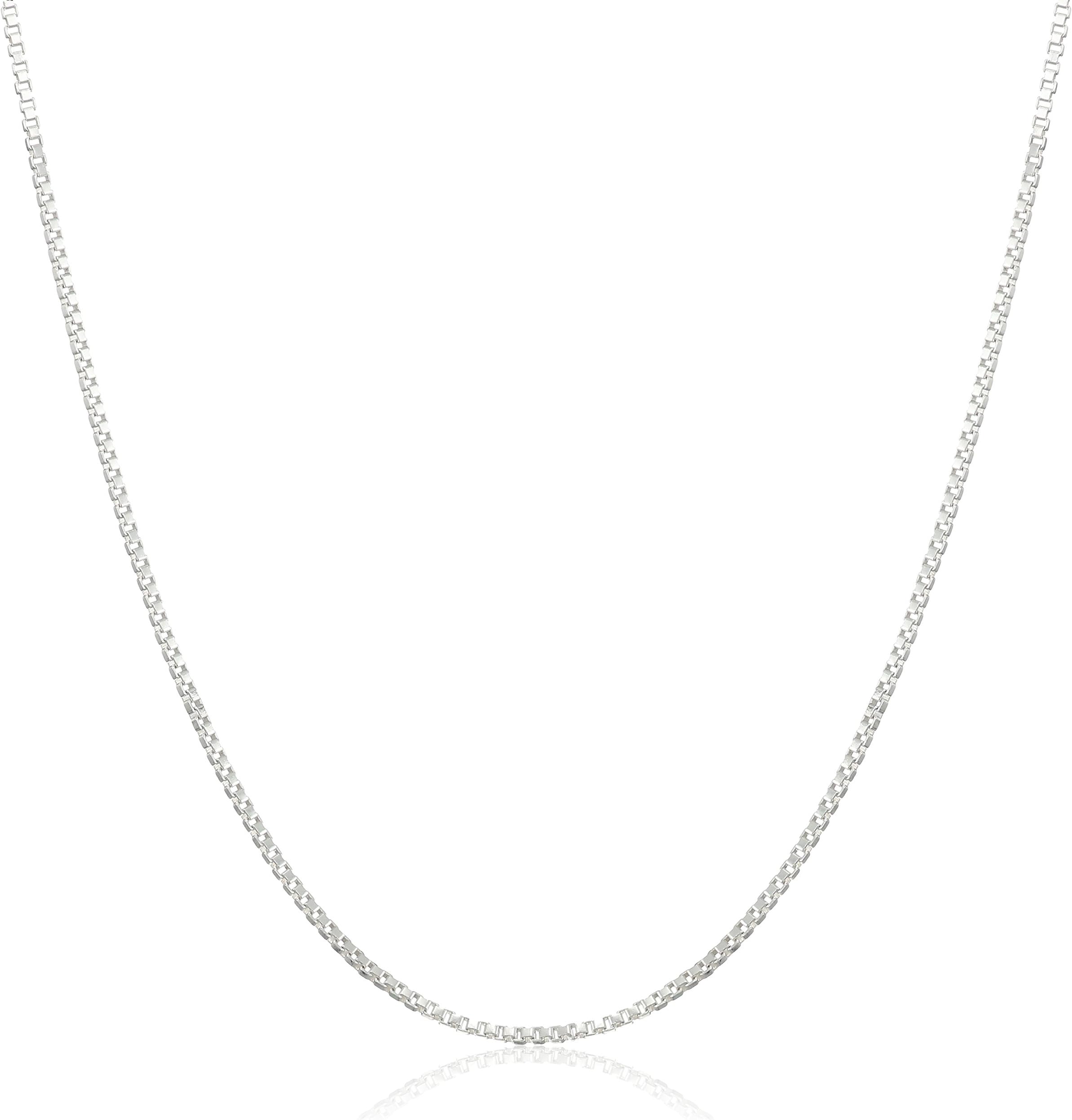 DSS 925 Sterling Silver Necklace for Women, Lobster Claw Clasps, Sterling Silver Chain, Italian Jewelry for WomeN - Made in Italy