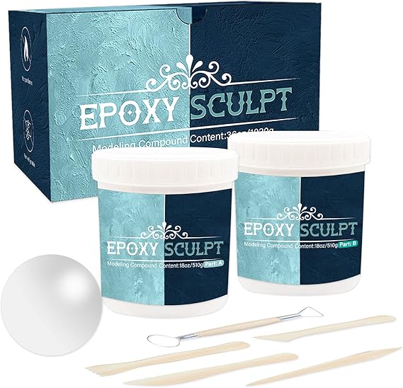 AB Epoxy Sculpt Clay, 2 Part Epoxy Modeling Paste Clay