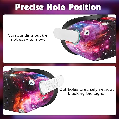 Miniatura 4 de Relohas Accessories for Oculus Quest 2 VR Accessory Set for Meta Quest 2 Include Controller Grip Leather Cover VR Shell Cover Face Cover Lens Cover