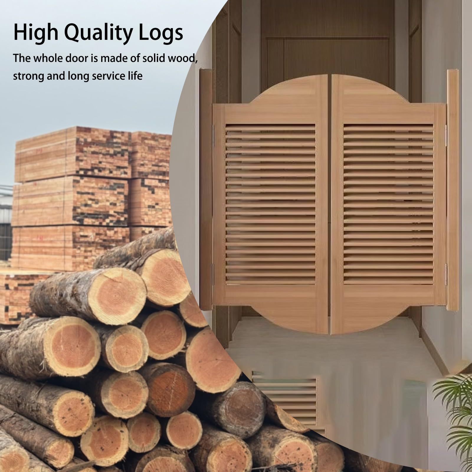 Portes battantes en Bois pour Salon, Porte battante à volet, Demi-Porte battante en Bois Massif, pour décoration de Meubles, Couloir, Cuisine, Bar, cloison d'entrée