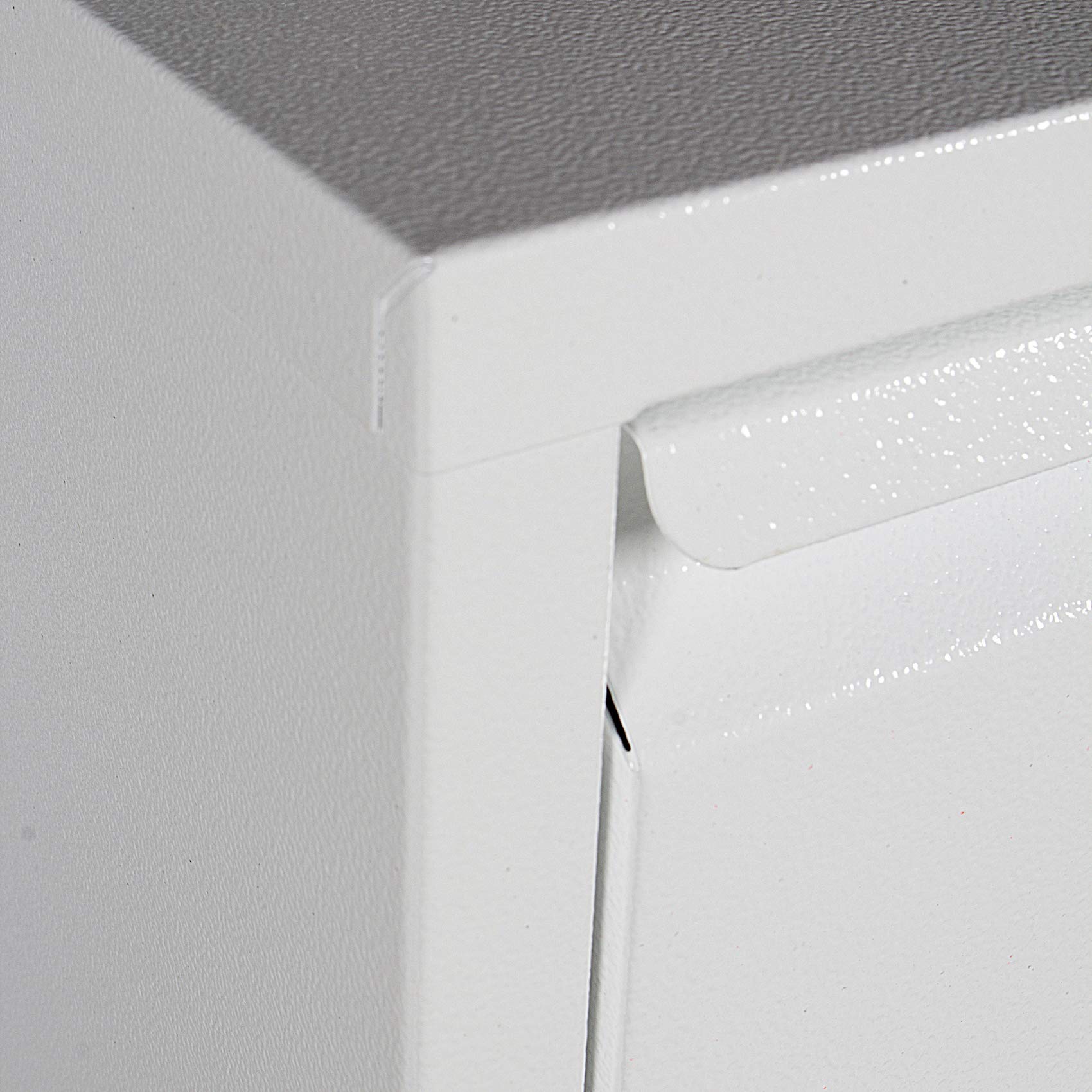 Dmora - Scarpiera Isidro, Mobile portascarpe in metallo, Armadio da ingresso multiuso, Mobiletto per calzature, 50x15h172 cm, Bianco