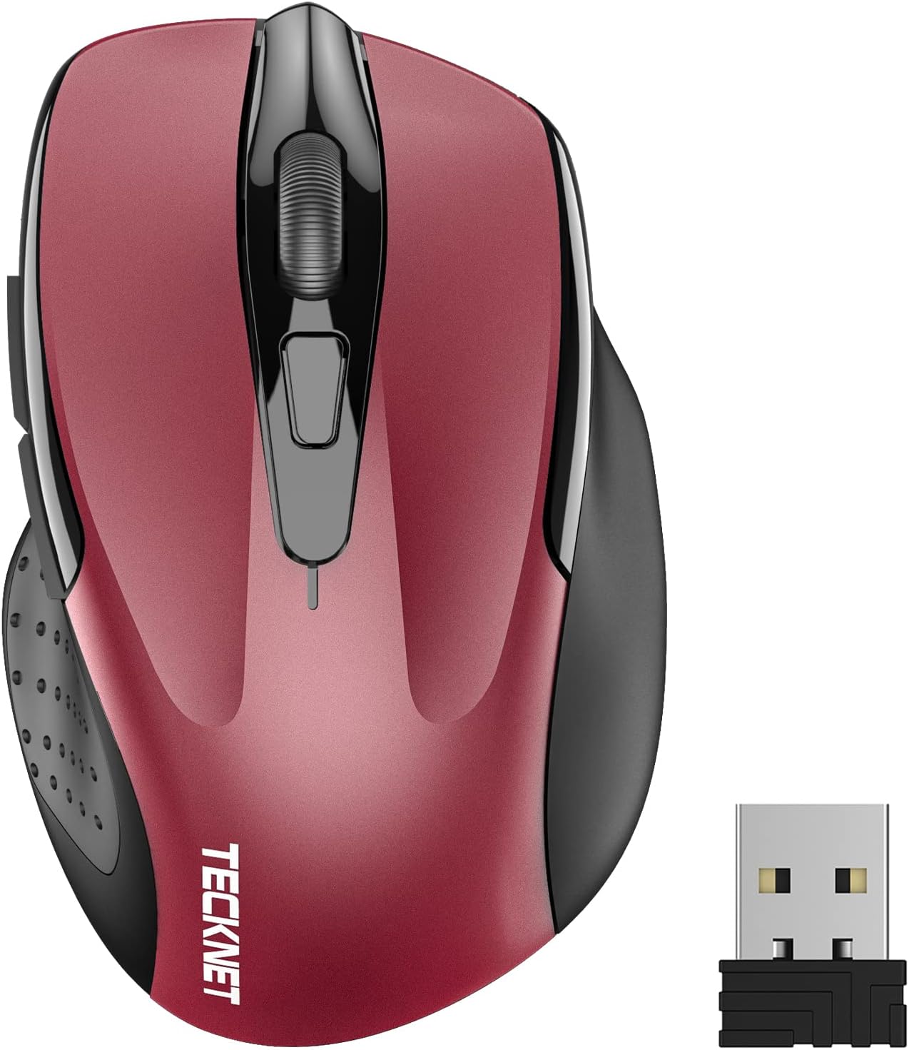TECKNET Pro Wireless Mouse, 4000 DPI, 6 Adjustment Levels, 2.4G Ergonomic Optical Mice,30 Month Battery Life, Computer Mouse for Laptop, Windows, Chromebook, 6 Button Mouse, 36 Month Warranty