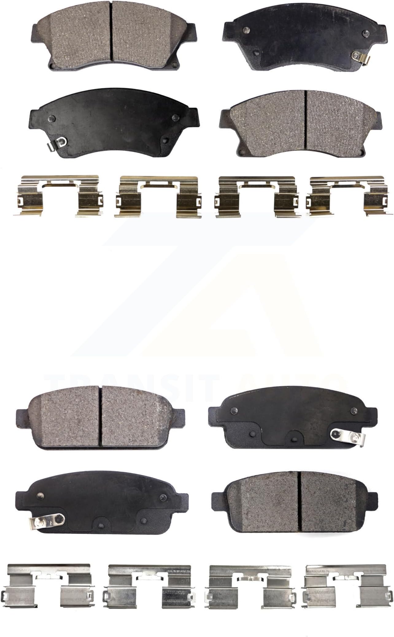 TEC Front Rear Ceramic Brake Pads Kit Replacement For Chevrolet Cruze Buick Sonic Encore Trax Verano Limited Volt Orlando KTC-100235