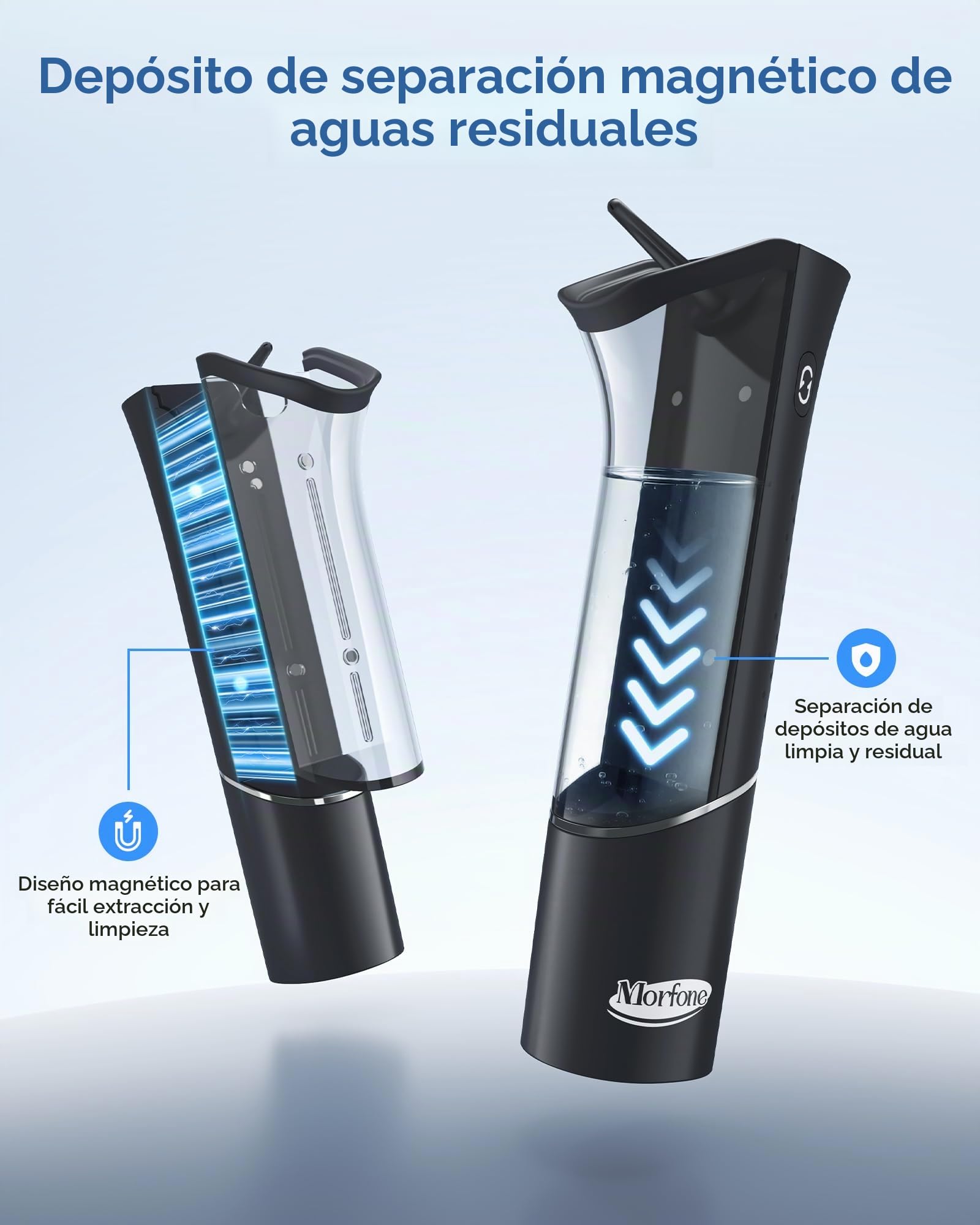 Morfone Limpiador Eléctrico de Oídos con Depósito Magnético 4 Modos Presión
