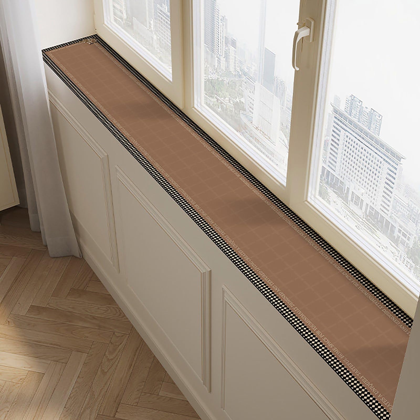 YCYHXJB Decorative Window Sill Mat, Waterproof Window Sill Cushion Protector, Balcony Bay Windows Countertop Cover Pad, Customizable Easy to Cut(60x50 cm/24x20 in)