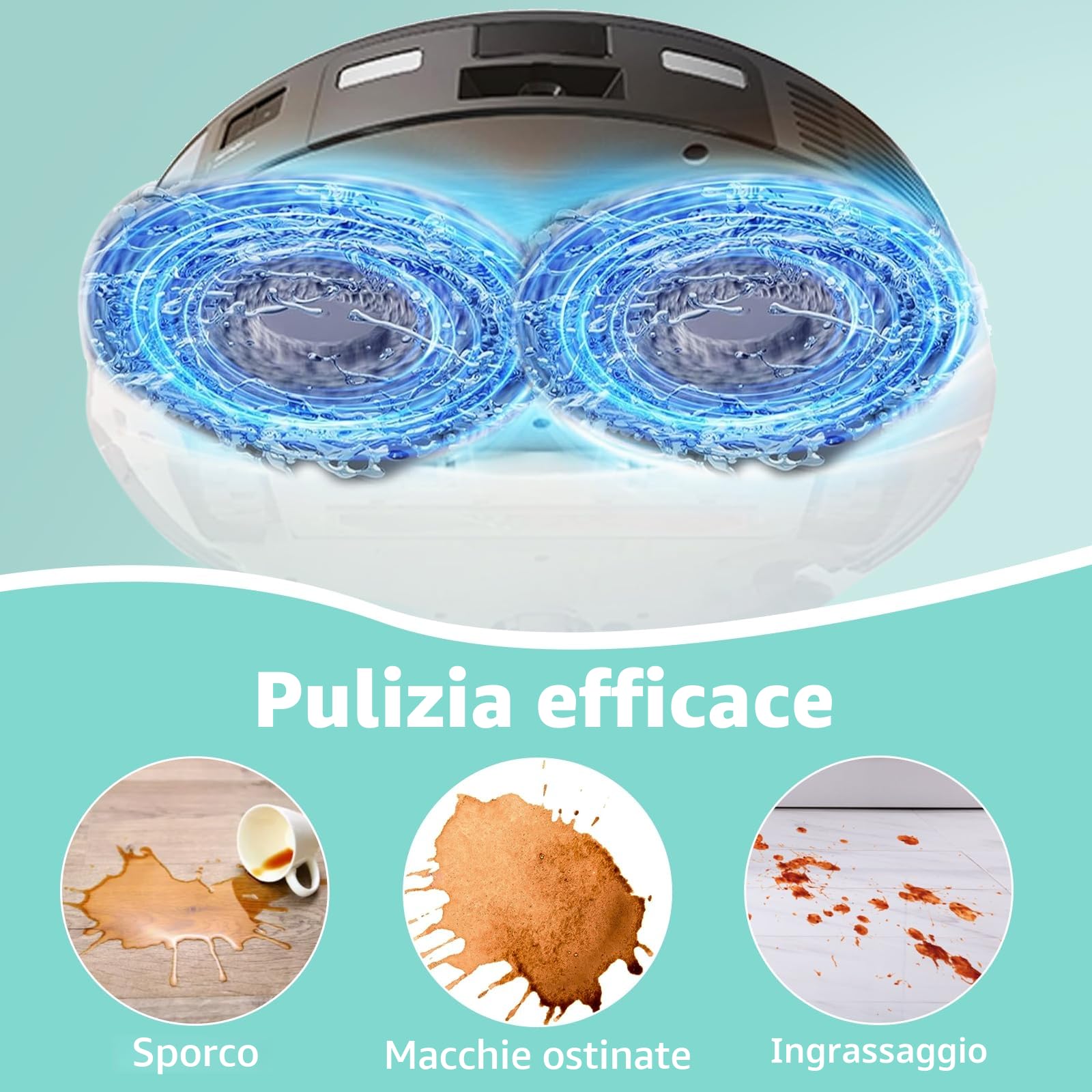 Soluzione detergente da 2000 ml per robot aspirapolvere Dreame L10 Ultra / L20 Ultra / L30 Ultra / L40 Ultra / L50 Ultra / X50 Ultra / X40 Ultra / X40 Master / X30 Ultra Serie, soluzione