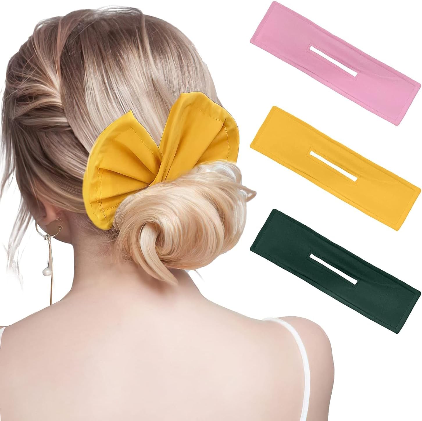 3 Pieces Deft Hair Bun Maker for Twister Lazy Hair Curler