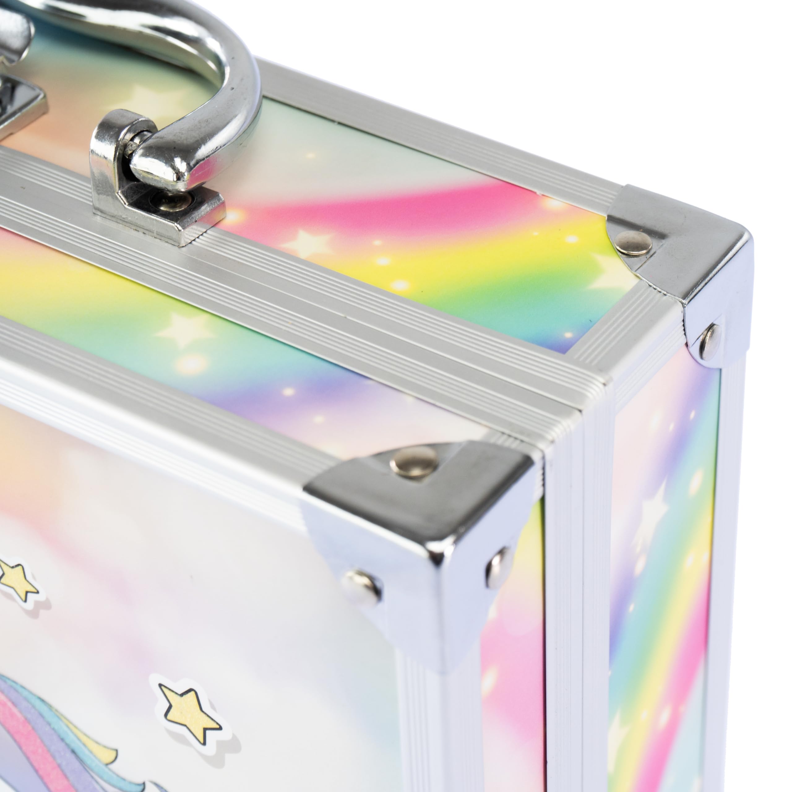 Nice Group - Magic Unicorn Case Make Up, Valigetta con Specchio e Set di Trucchi per Bambini
