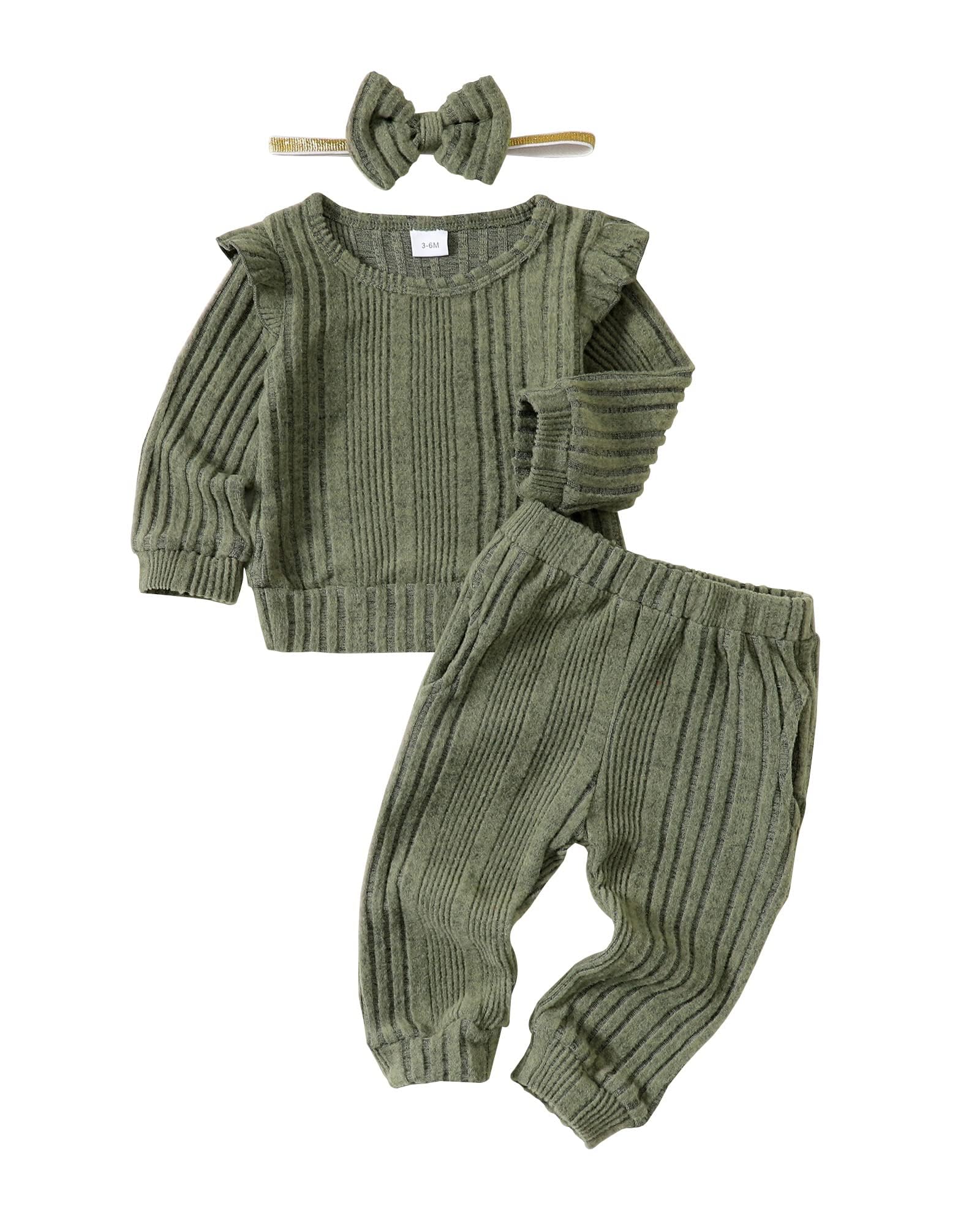 Mioglrie Toddler Baby Girl Sweatsuit Set