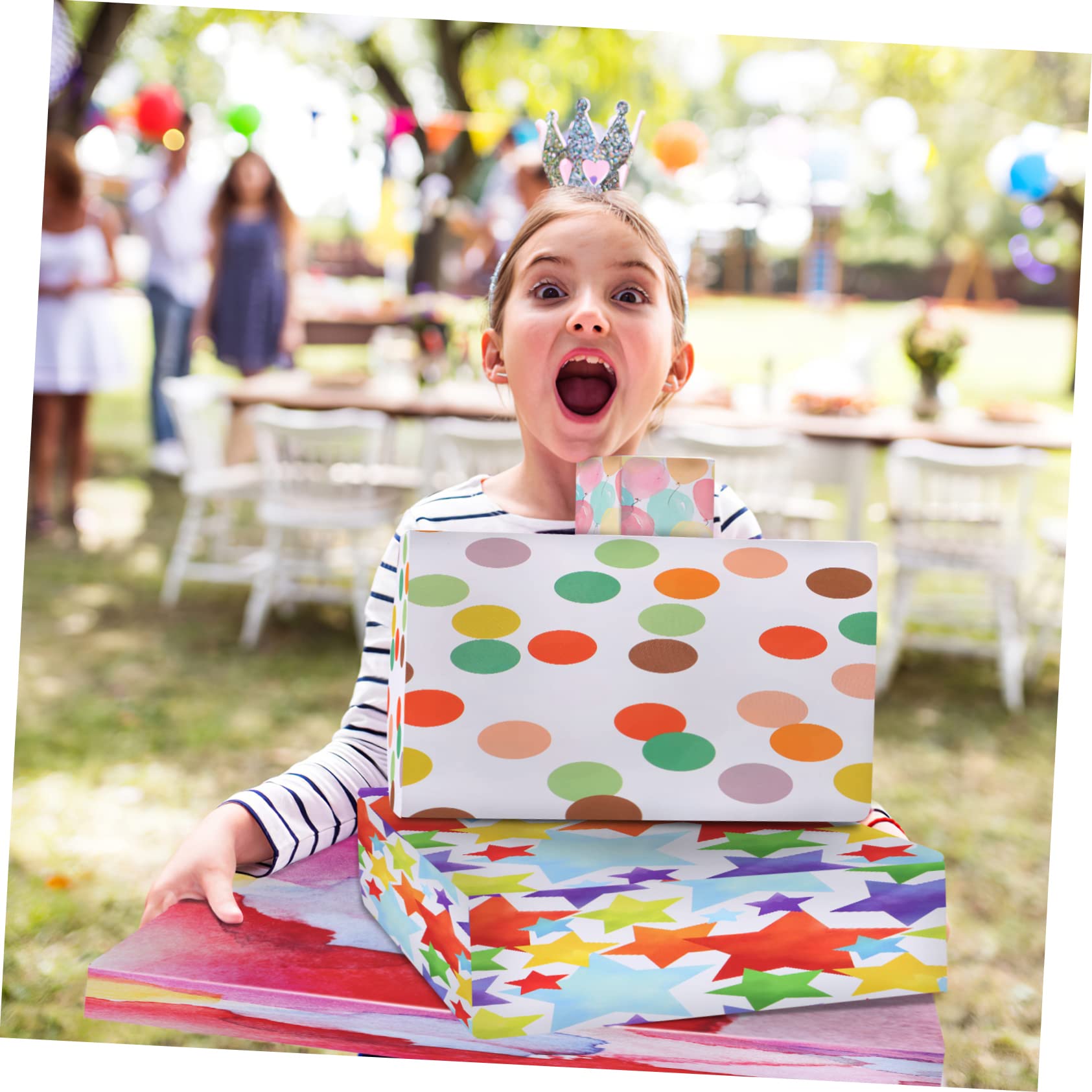 HAMPPLIES Geschenkpapier Für Geburtstag Geburtstagspapierrollen Mit Muster Diy Handwerk Papiere Für Großbestellungen Geschenkverpackung Für Männer Und Frauen