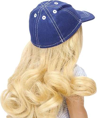 Miniatura 3 de 18inch Boy Doll Hat by Sophia 's  Gorra de béisbol azul para muñecas