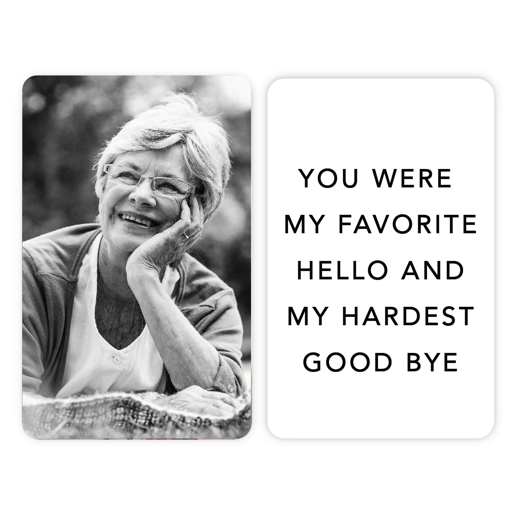 Andaz Press Personalized Photo Wallet Insert with Custom Picture, Text, or Quote Message - Two Sides Metal Wallet Card, 3.37