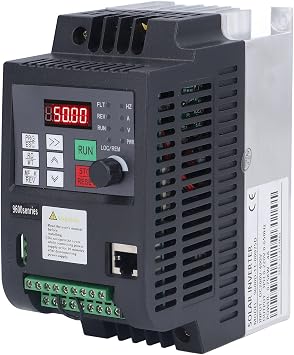 Variable Frequency Drive, VFD Inverter, NFLIXIN Solar Converter 0.75KW 220V, 9600D 1T 00075D Motor Speed Controller, AC Drive for Industrial Automation -