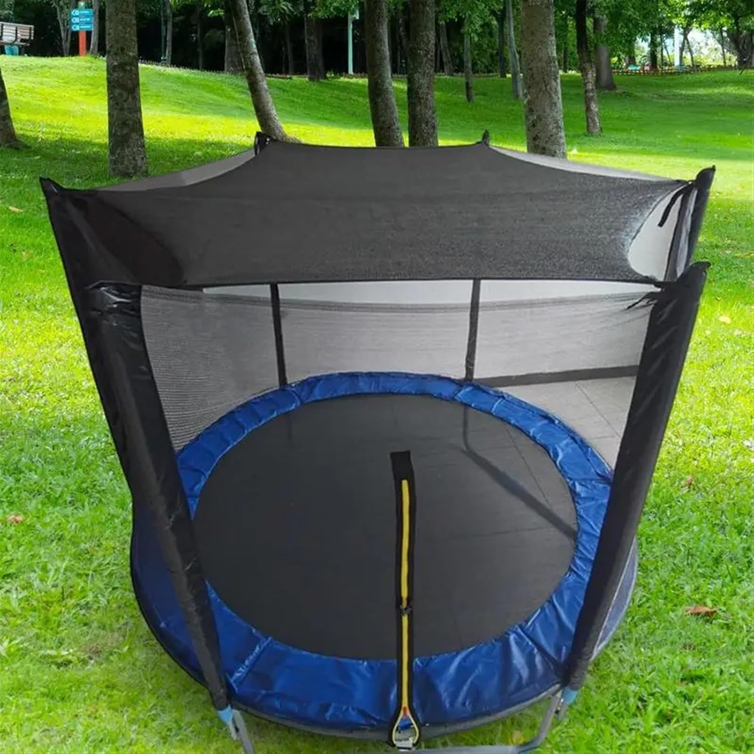 Round Trampoline Sunshade Tent Cover - UV Protection Canopy Net for Outdoor Trampolines, Sunshade Accessories for Enhanced Fun & Safety, Durable & Easy to Install