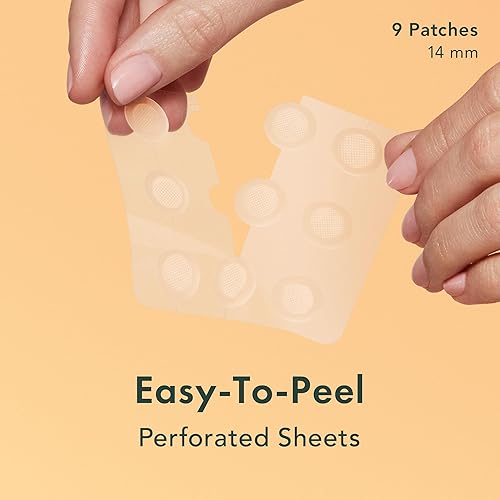 Miniatura 7 de Rael Parches de espinillas, cubierta invisible y microcristalina – Parche hidrocoloide para el acné para cara, acné y manchas, brotes, vegano
