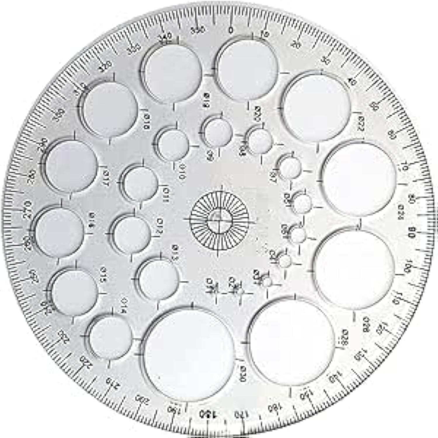 ArtSplash Pro-Circle 360 Degree Full Round with Circle Stencils (White, 12.5cm)