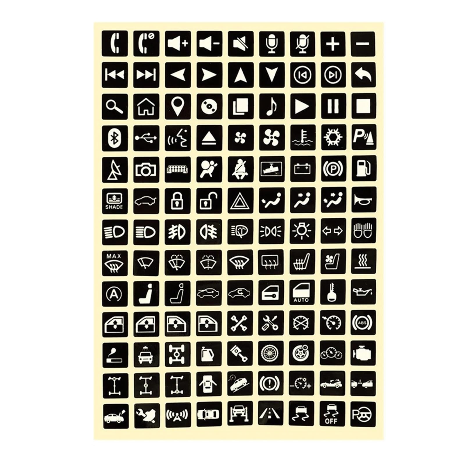 Interior Button Decals Universal Button Stickers Car Luminous Sticker Light Switch Relay Decoration Rocker Label Circuit Panel Decals