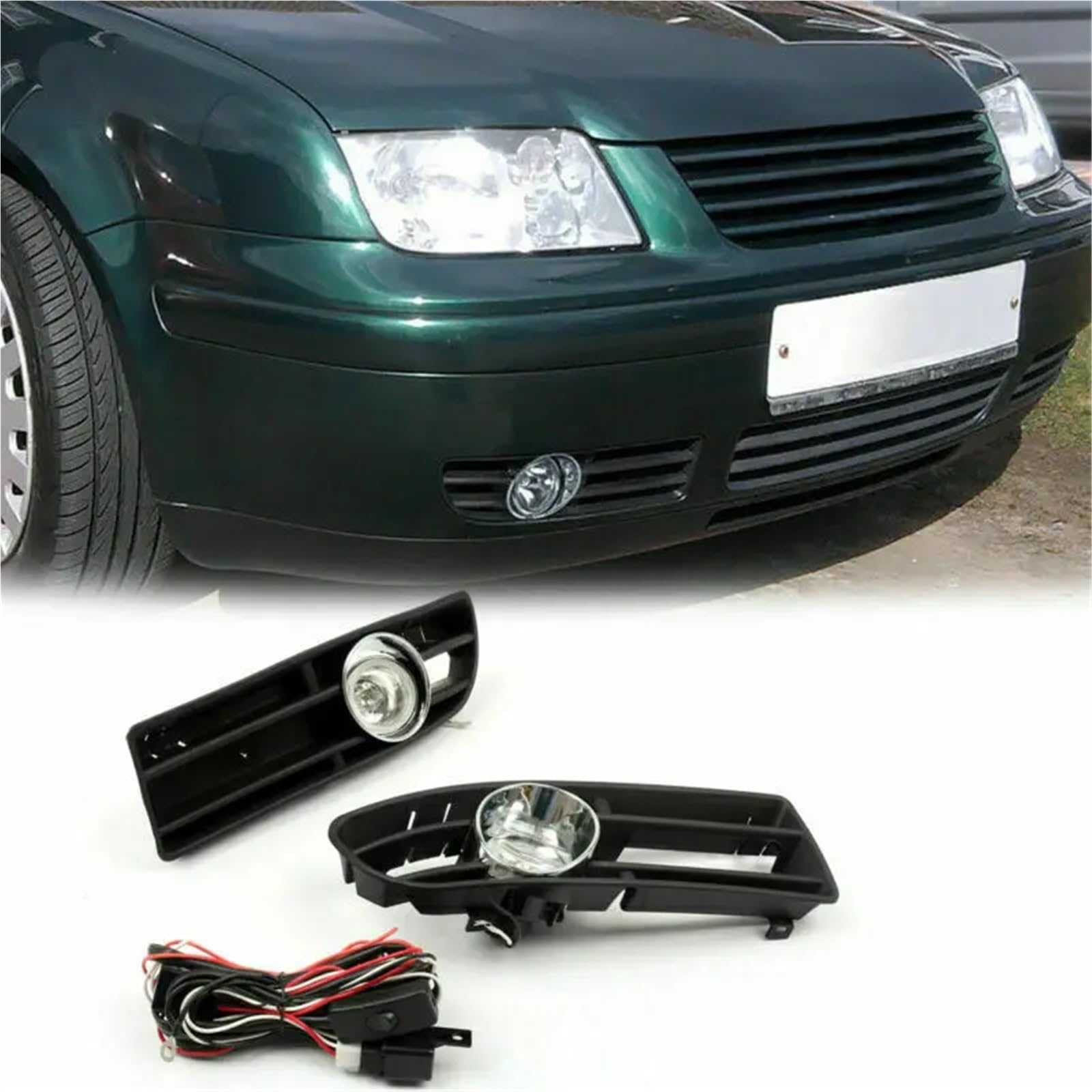 Osłona zderzaka z lampą przeciwmgielną pasuje do 99-04 VW JETTA BORA MK4 TDI osłona chłodnicy